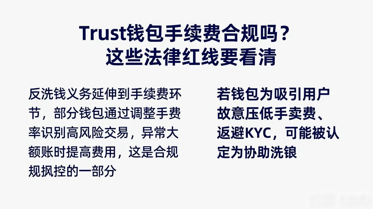 Trust钱包手续费合规吗?这些法律红线要看清