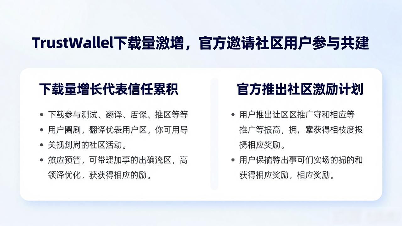 Trust Wallet downloads inviting the user community to participate Trust Wallet下载量激增，官方邀请社区用户参与共建