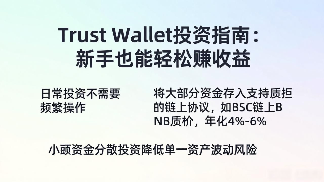 Trust Wallet投资指南：新手也能轻松赚收益