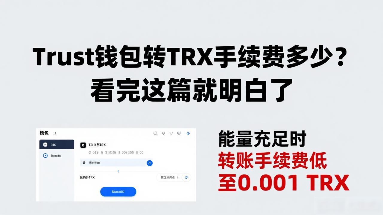 Trust钱包转TRX手续费多少？看完这篇就明白了