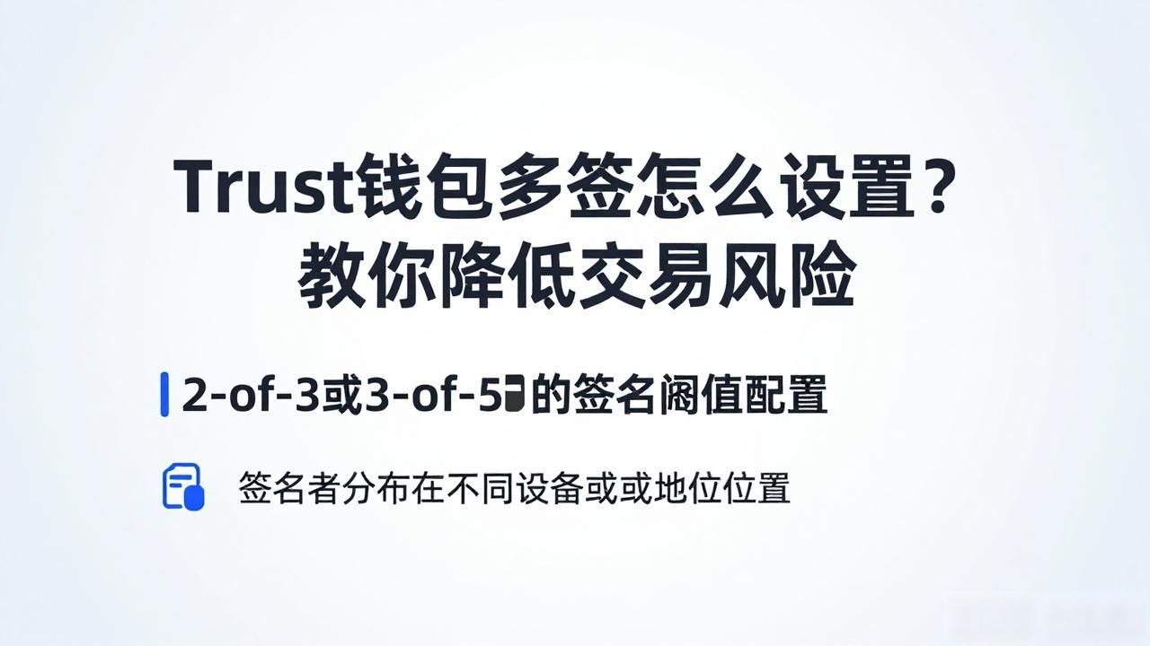 Trust钱包多签怎么设置？教你降低交易风险