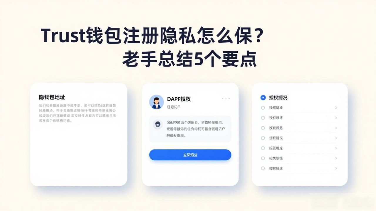 Trust钱包注册隐私怎么保?老手总结5个要点