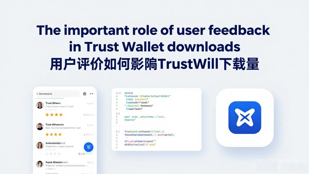 The important role of user feedback in Trust Wallet downloads 用户评价如何影响Trust Wallet下载量