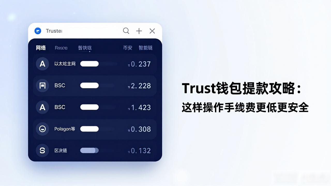 Trust钱包提款攻略：这样操作手续费更低更安全