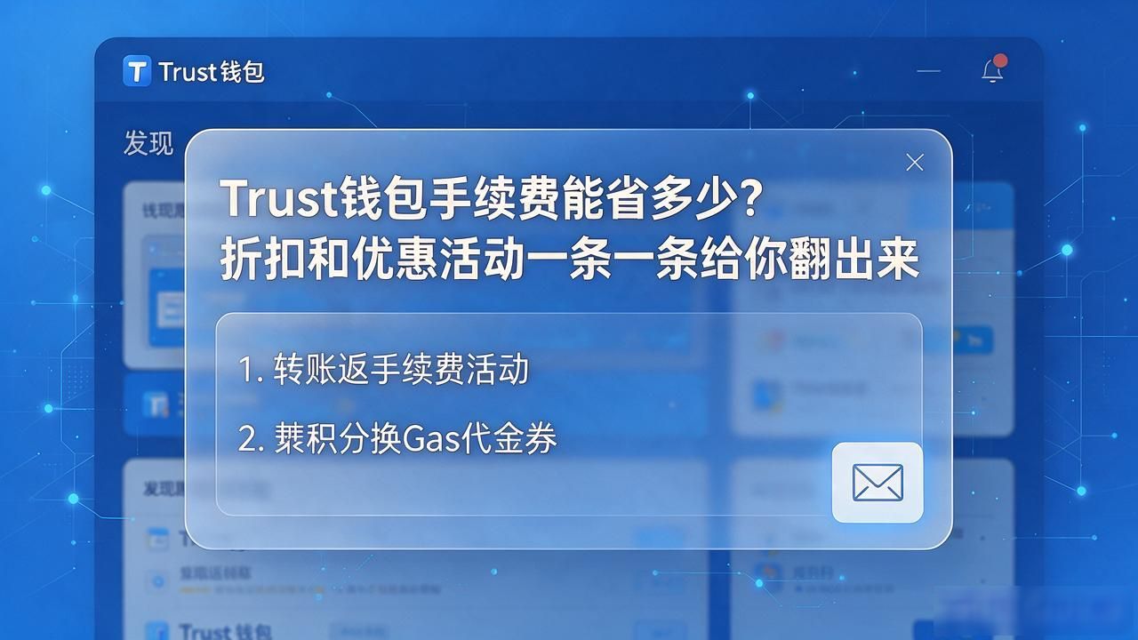 Trust钱包手续费能省多少？折扣和优惠活动一条一条给你翻出来