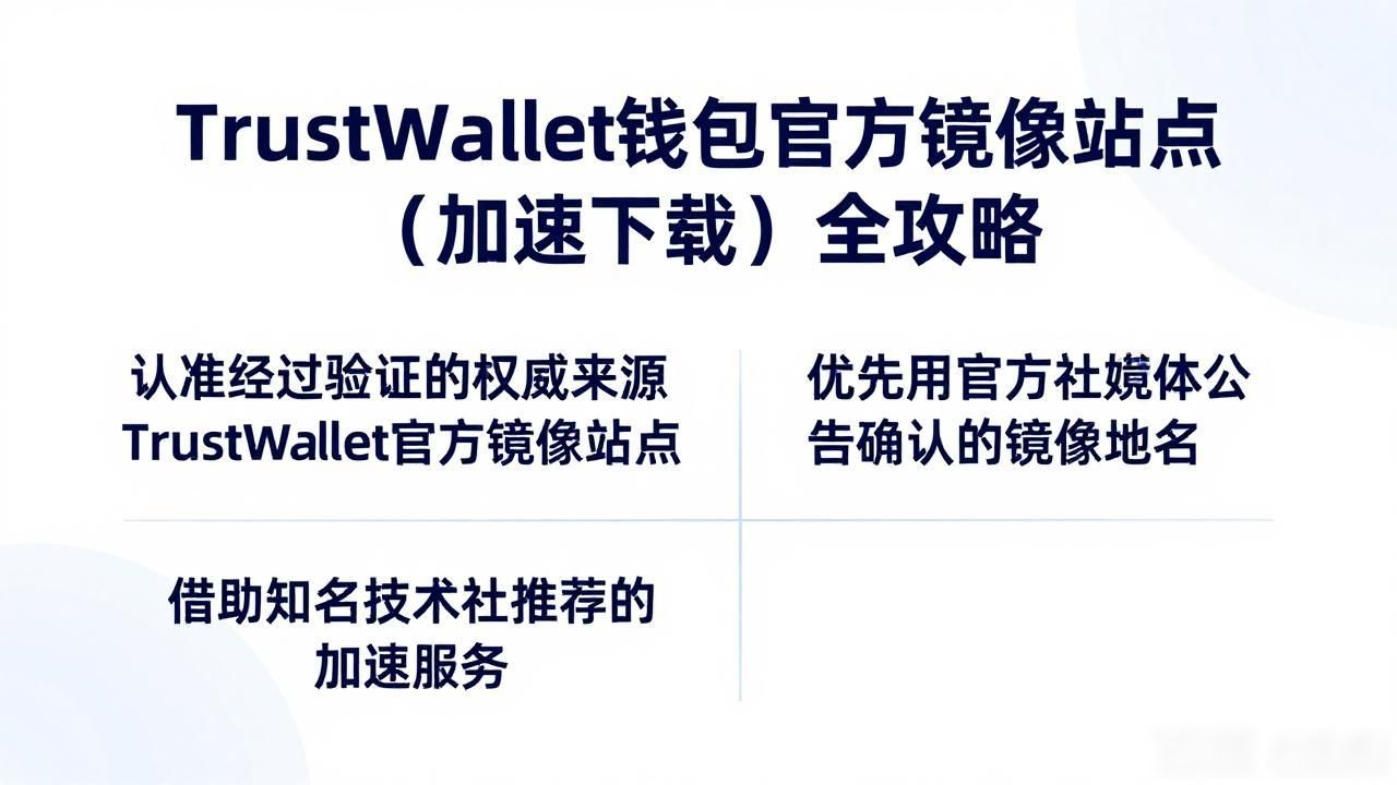Trust Wallet钱包官方镜像站点（加速下载）全攻略