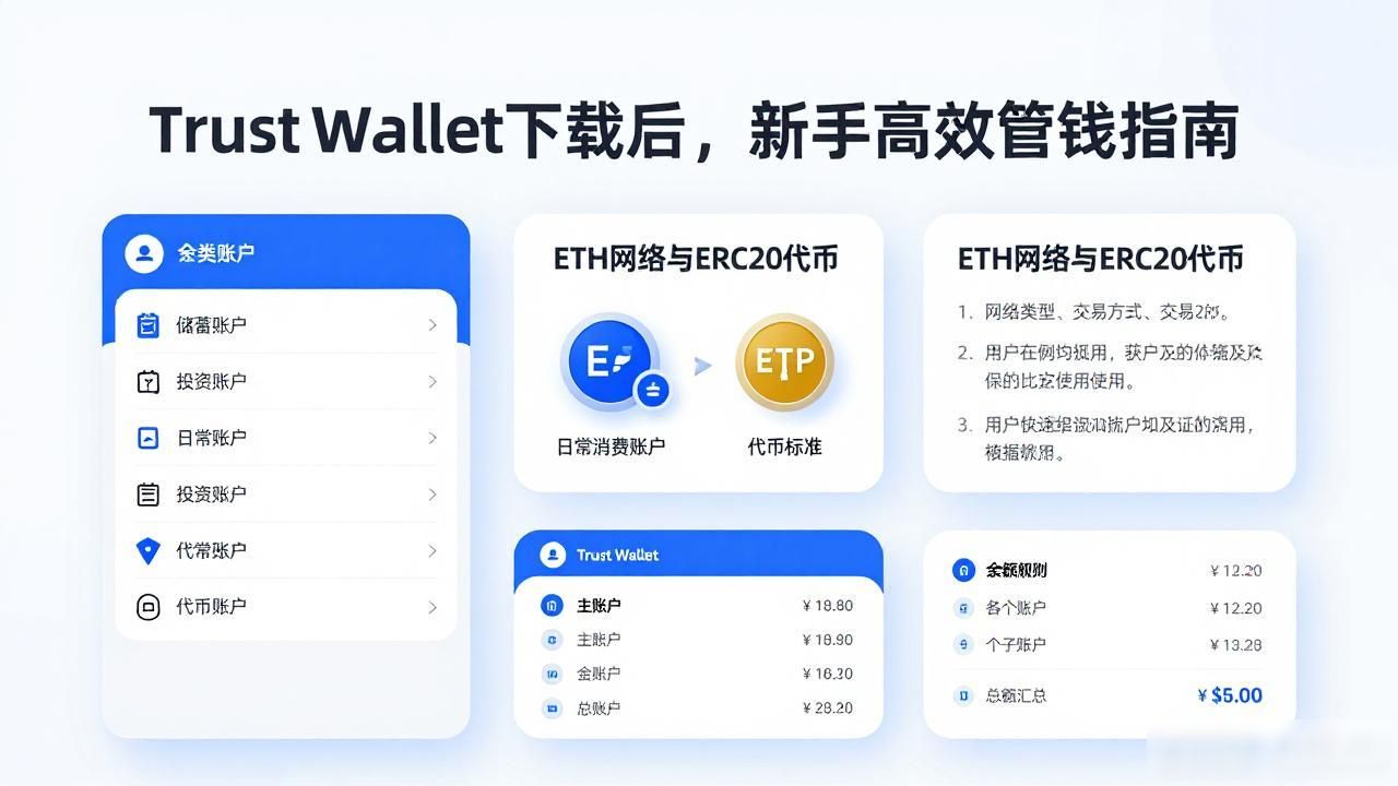 Trust Wallet下载后，新手高效管钱指南