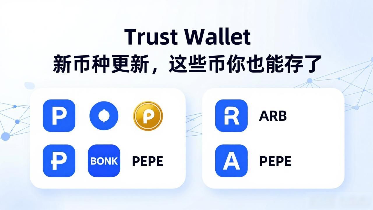 Trust Wallet 新币种更新，这些币你也能存了